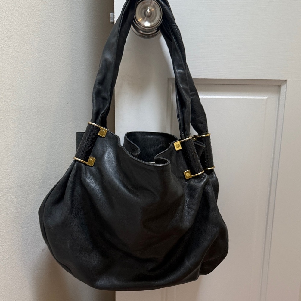 Large Kara Ross Black Women's Hobo Bag